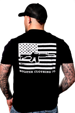 Black Holster Flag TShirt