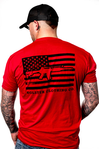 Red Holster Flag TShirt